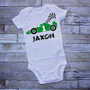 Race Car First Birthday Outfit- Car 1st Birthday- Race Car First Birthday Shirt- 1st Birthday- Race Car- Cake Smash- One- Birthday Shirt
