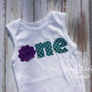 Mermaid First Birthday Outfit- First Birthday Outfit- 1st Birthday Outfit- Mermaid Birthday- 1st Birthday- One- Mermaid Birthday Outfit