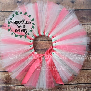 Summer Sorbet Tutu Princess Tutu Cake Smash Tutu Baby Tutu Birthday Tutu First Birthday Tutu Photo Prop Coral Tutu Ivory Tutu Mint Tutu