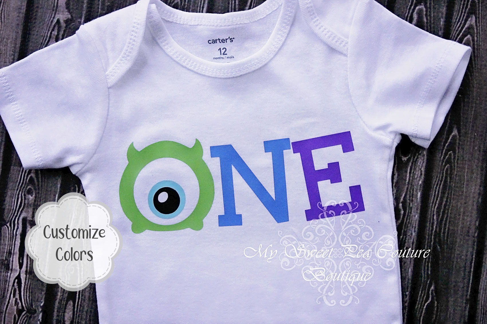 monster first birthday shirt