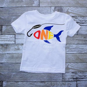 O&#39;fishally One: Traje de primer cumpleaños con temática de pesca para niño - Camisa de celebración náutica de moda