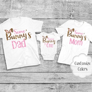 Adorable Some Bunny Birthday Outfit | Easter-Themed Family Shirts for 1st Celebrations