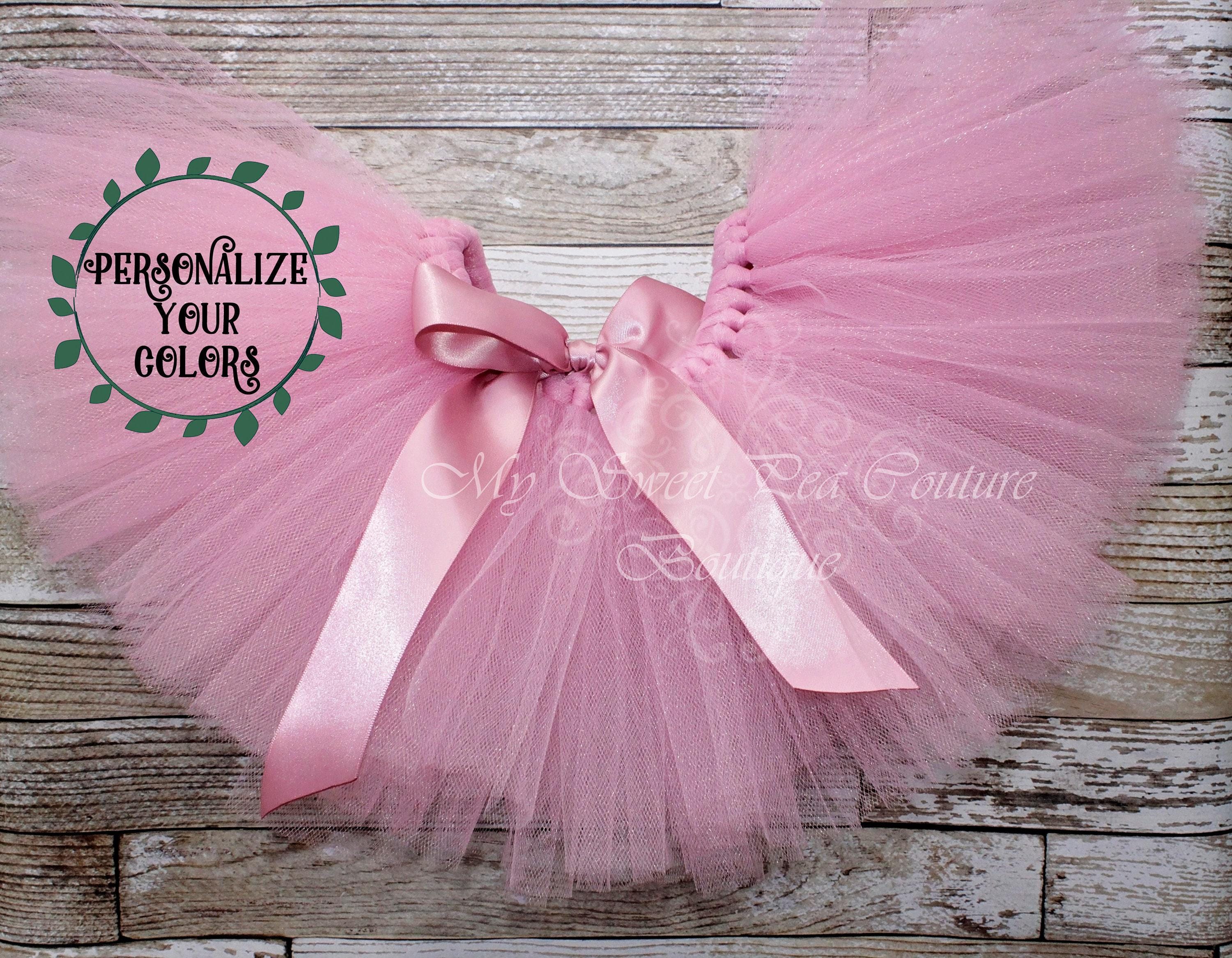 Rose motif ribbon tulle skirt(pink・mini) Rose Ribbon Skirt - Etsy