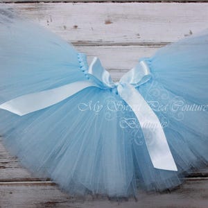 Baby Birthday Tutu Skirt - Full, Fluffy Layers with Optional Bow image 6
