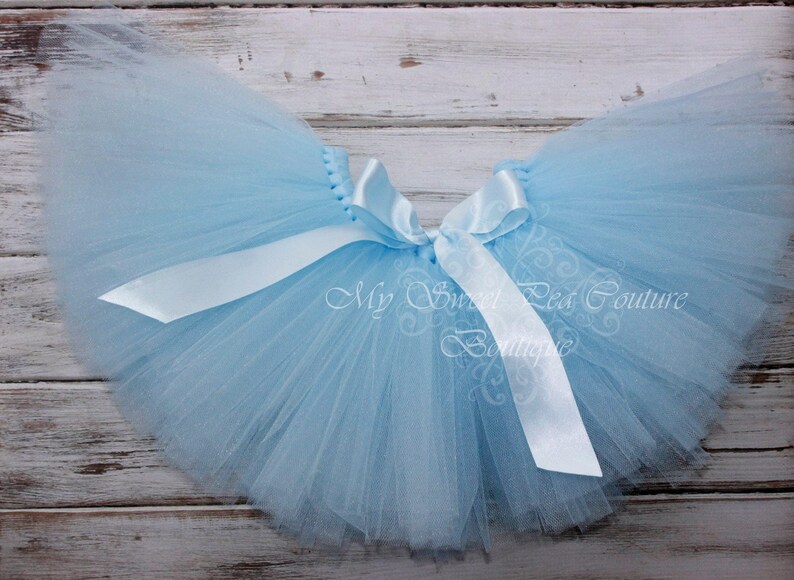 Baby Birthday Tutu Skirt - Full, Fluffy Layers with Optional Bow image 6