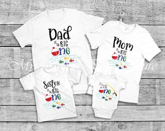 Shirt voor eerste verjaardag vissen: het grote ontwerp voor peuters