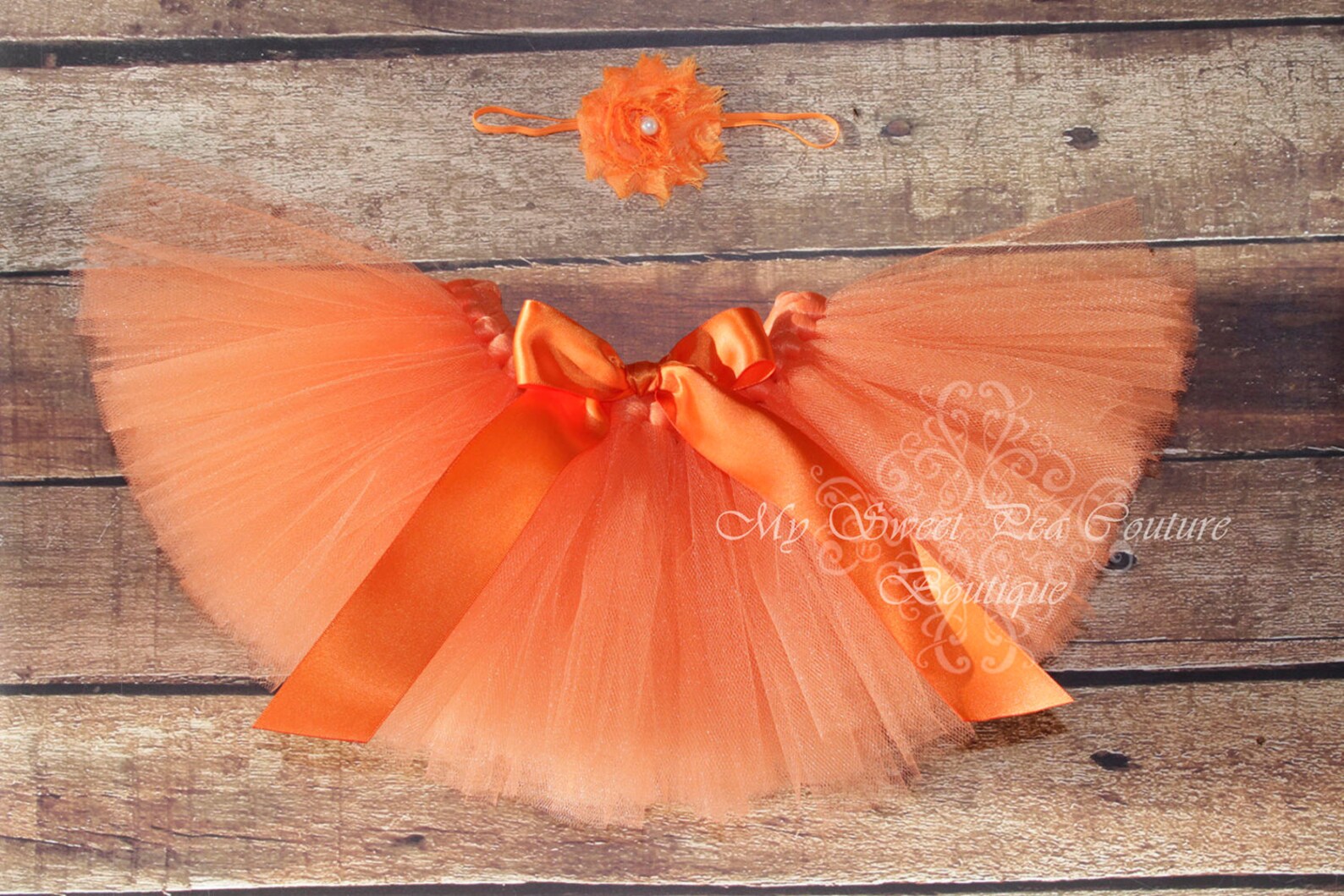 Orange Tutu & Headband Set Tutu Princess Tutu Baby Tutu Etsy
