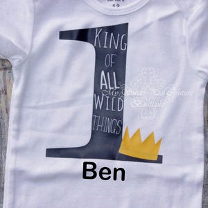 Wild One First Birthday Shirt Where the Wild Things Are 1st Birthday Wild One Wild One Birthday 1st Birthday King of all Wild Things