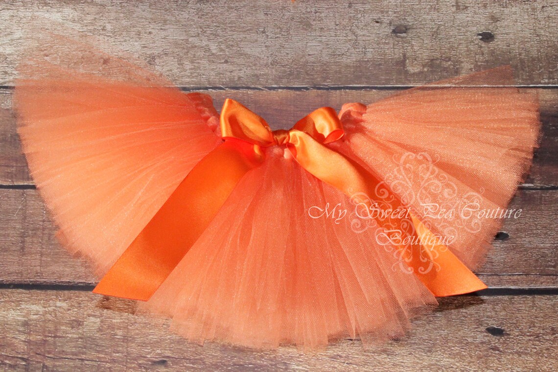 Orange Tutu & Headband Set Tutu Princess Tutu Baby Tutu Etsy