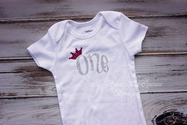 Cake Smash Outfit-Princess Princess Crown One First Birthday Outfit 1st Birthday Outfit First Birthday Outfit One 1st Birthday Crown