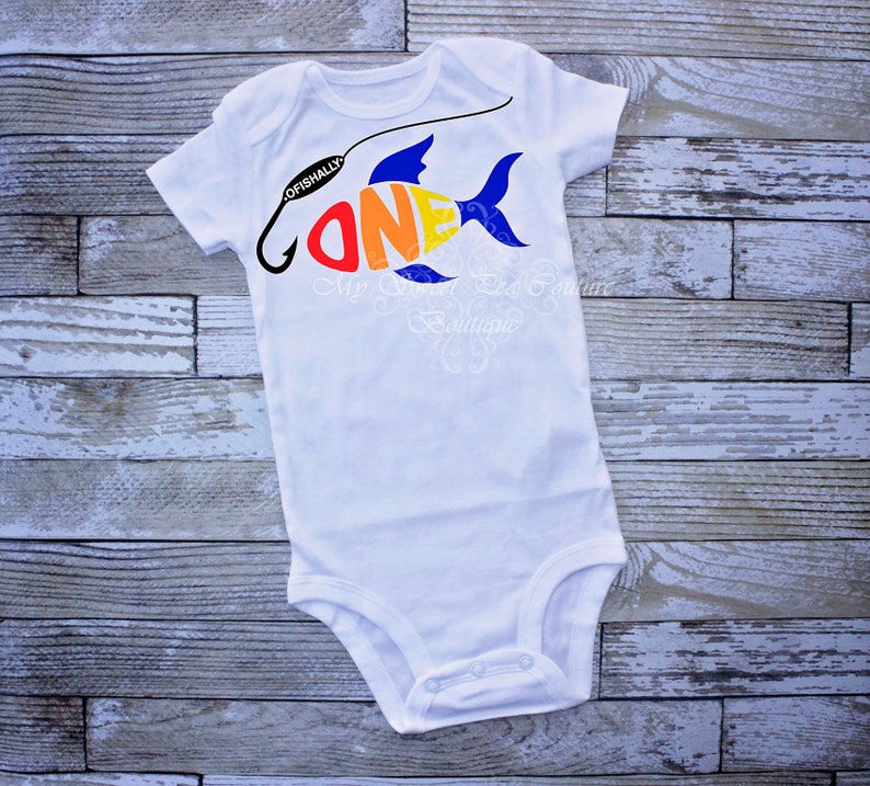 O/'Fishally One First Birthday Outfit Boy First Birthday Shirt Fishing 1st Birthday Fishing First Birthday Outfit 1st Birthday Big One Fish