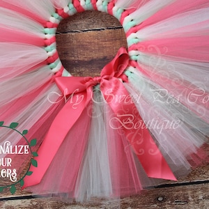 Summer Sorbet Tutu Princess Tutu Cake Smash Tutu Baby Tutu Birthday Tutu First Birthday Tutu Photo Prop Coral Tutu Ivory Tutu Mint Tutu