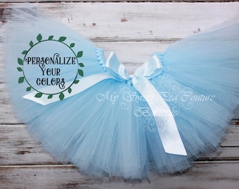 Hellblaues Tutu- Tutu- Prinzessin Tutu- Baby-Tutu- Tutu- Baby-Tutu- Tutu- Geburtstags-Tutu- Erster Geburtstag-Tutu- Foto-Requisite- Kuchen-Smash-Tutu