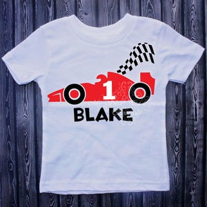 Race Car First Birthday Outfit- Car 1st Birthday- Race Car First Birthday Shirt- 1st Birthday- Race Car- Cake Smash- One- Birthday Shirt