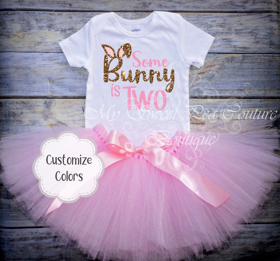 Some Bunny is Two Birthday Outfit Bunny First Birthday 2nd Birthday ...