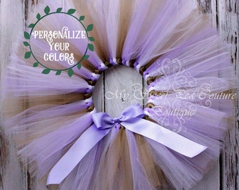 Lavender, Gold & White Tutu- Princess Tutu- Cake Smash Tutu- Baby Tutu- Toddler Tutu- Birthday Tutu- First Birthday Tutu- Photo Prop