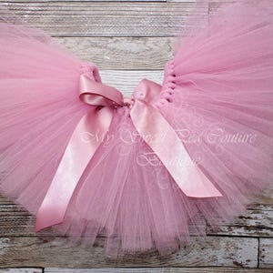 Baby Birthday Tutu Skirt - Full, Fluffy Layers with Optional Bow image 7