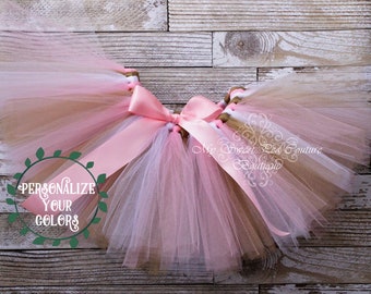 Pink, Gold & White Tutu- Princess Tutu- Cake Smash Tutu- Tutu- Baby Tutu- Toddler Tutu- Birthday Tutu- First Birthday Tutu- Photo Prop