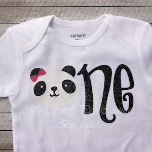 First Birthday Panda Outfit- Custom Colors- Personalized- First Birthday Outfit- 1st Birthday- Panda Birthday- One- Cake Smash Outfit