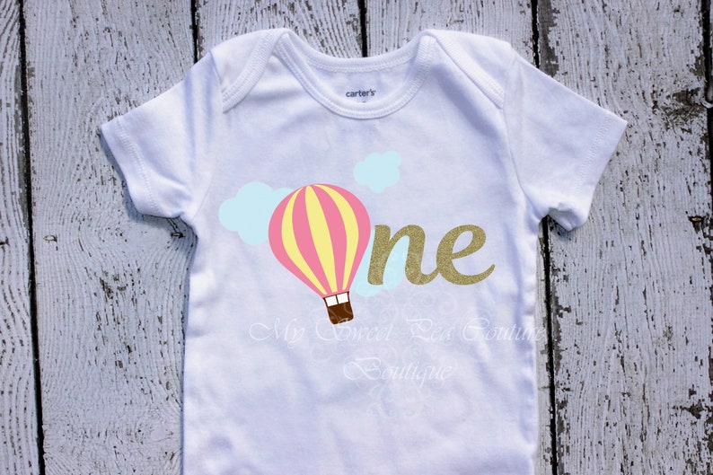 Hot Air Balloon 1st Birthday Outfit Going Places Balloon First Birthday Outfit Up Up and Away 1st Birthday Shirt Cake Smash Outfit Places