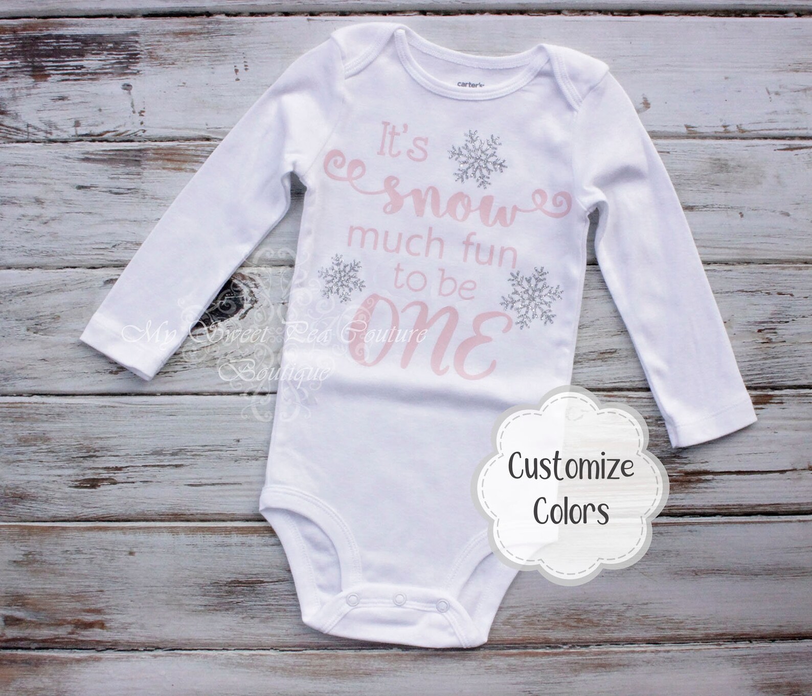First Birthday Snowflake Outfit