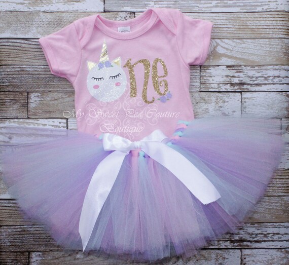 First birthday unicorn outfit girl best sale