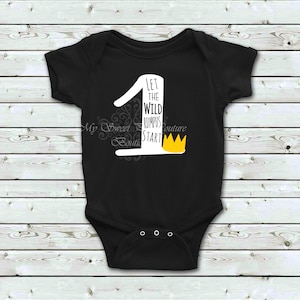 Wild One First Birthday Shirt Wild One Birthday Outfit Wild One Birthday 1st Birthday One Where the Wild Things Are Cake Smash