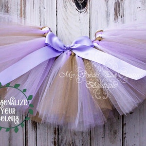 Lavender, Gold & White Tutu- Princess Tutu- Cake Smash Tutu- Baby Tutu- Toddler Tutu- Birthday Tutu- First Birthday Tutu- Photo Prop