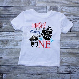 Pirate Themed Party, Skull Pirate Design Tutu Birthday Outfit | Soft Cotton Shirt | Elastic Waist, Double Layered Tutu image 1