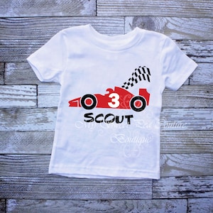 Raceauto derde verjaardag outfit-auto 3e verjaardag-race auto eerste verjaardag shirt-3e verjaardag-race auto-auto shirt-drie-verjaardag shirt