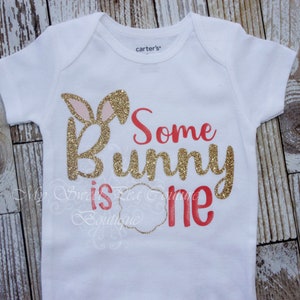 Adorable Bunny-Themed First Birthday Outfit for Easter Celebration & Cake Smash Photo Shoot
