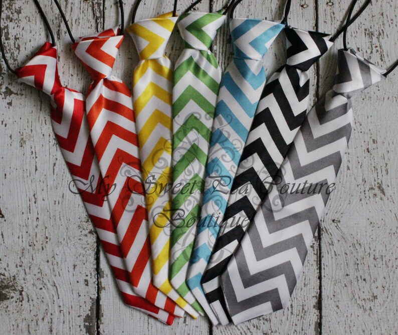 Navy Blue Chevron Boy Tie Boy Tie Toddler Tie Newborn Tie Etsy