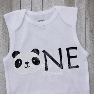 Panda First Birthday Outfit- Panda- Personalized- First Birthday Outfit- 1st Birthday- Panda Birthday- One- Cake Smash Outfit- Panda Party