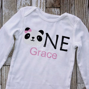 First Birthday Panda Outfit- Custom Colors- Personalized- First Birthday Outfit- 1st Birthday- Panda Birthday- One- Cake Smash Outfit