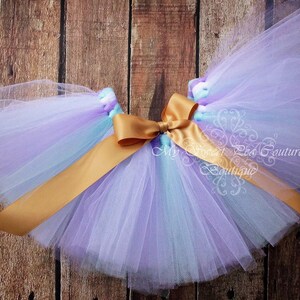 Baby Birthday Tutu Skirt - Full, Fluffy Layers with Optional Bow image 2