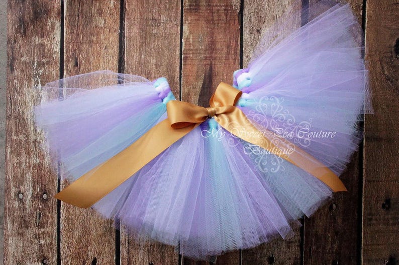 Baby Birthday Tutu Skirt - Full, Fluffy Layers with Optional Bow image 2