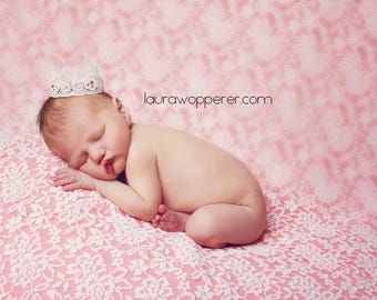 Prinzessin Spitzenkrone: Neugeborenen Foto Prop, Neugeborenen Krone, weiße Spitzenkrone, Babykrone, Spitzenkrone, Säuglingskrone, Prinzessin, Fotografie Prop