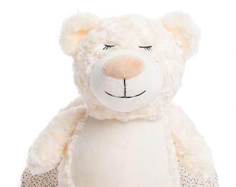 Personalized Guardian Angel Bear, Memorial, Stuffed animal keepsake, Baby Memorial gift, Angel Baby, Personalized keepsake