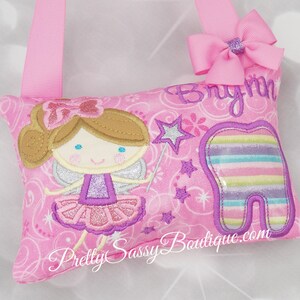 Tooth Fairy Pillow Girl, Personalized Tooth Fairy Pillow Tooth Fairy Kit, Tooth Pillow, Tooth Fairy Pouch, Girls, Birthday, Valentines Gift