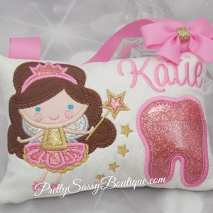 Tooth Fairy Pillow Girl, Personalized Tooth Fairy Pillow Tooth Fairy Kit, Tooth Pillow, Tooth Fairy Pouch, Girls, Birthday, Valentines Gift