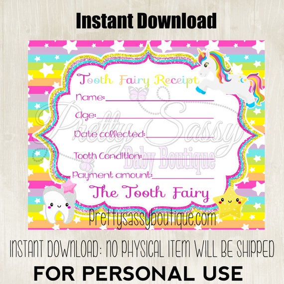 Gorgeous Tooth Fairy Bag with front pocket in Pink or Blue with certificate New