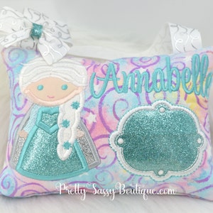 Princess Girls Tooth Fairy Pillow Aqua, Pink Personalized Tooth Fairy Pillow, Girl, Tooth Fairy, Tooth Pillow  Tooth Fairy Chart, Receipt