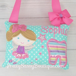 Baptism Birthday Gymnast tooth fairy pillow Girl Kindergarten Babyshower Christening Gift Gymnastics,Dance Summer Sports School