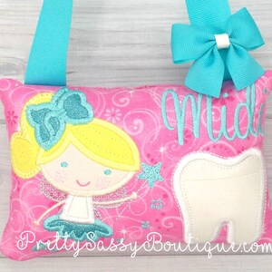 Tooth Fairy Pillow, Girls Tooth Fairy Pillow, Tooth Pillow Girl, Girl Tooth Fairy Pillow, Birthday Gift, Personalized Gift Girls, Pillows