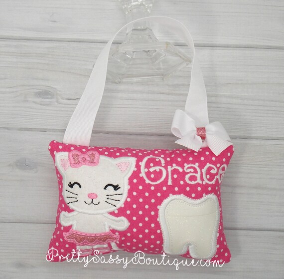 Pink Tooth Fairy Pillow Girl Girls Tooth Fairy Pillow Etsy
