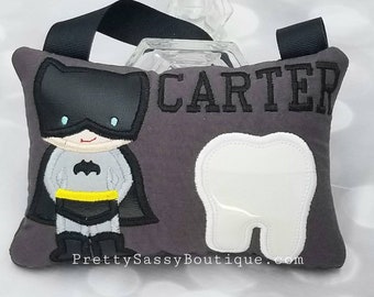 Tooth Fairy Pillow * Boys Personalized Tooth Fairy Pillow * Boy Tooth Fairy Pillow with Tooth Chart * Birthday Gift Ideas * Boys room decor