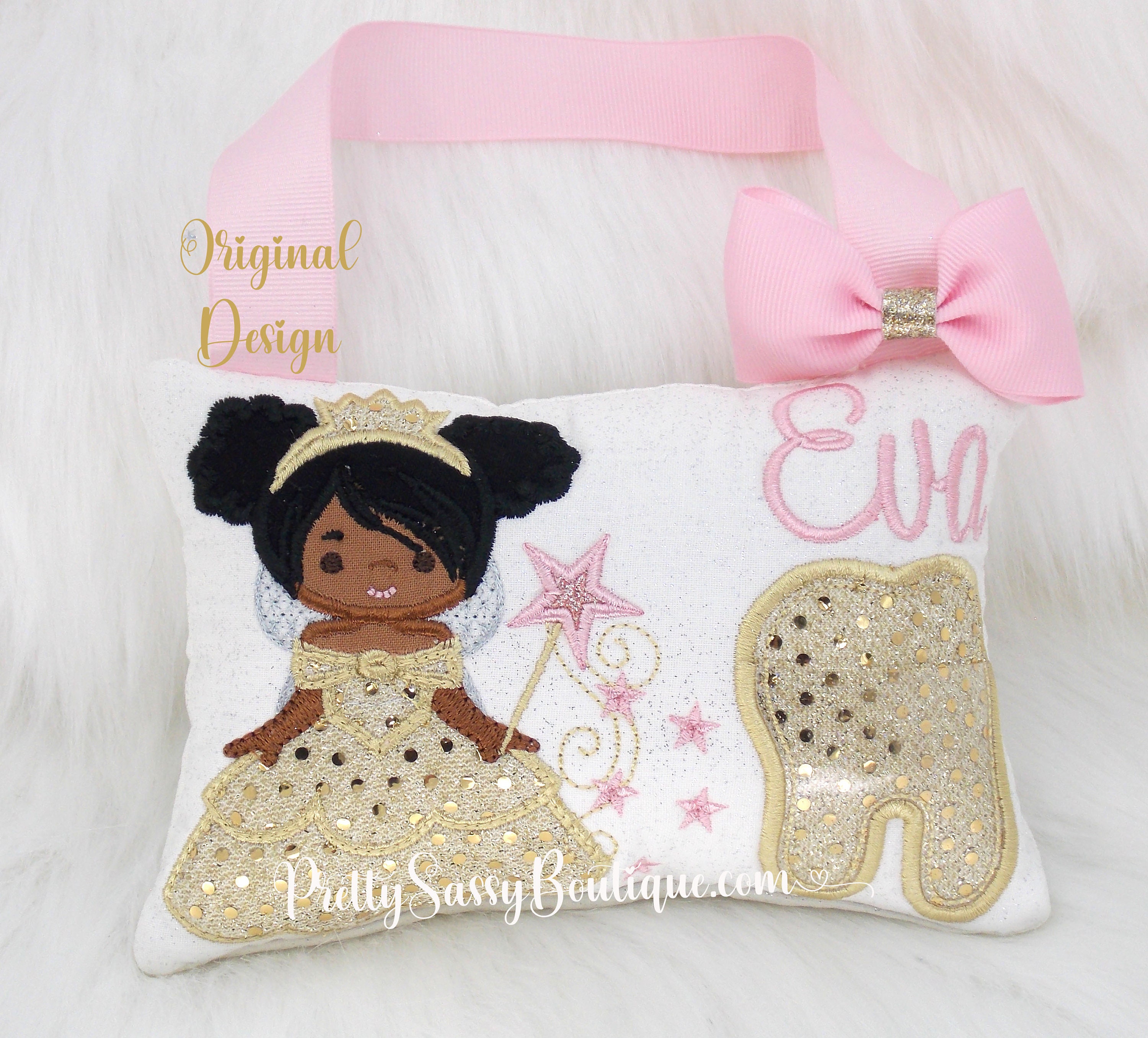 Gold Tooth Fairy Pillow Personalized Tooth Fairy Pillow | Etsy