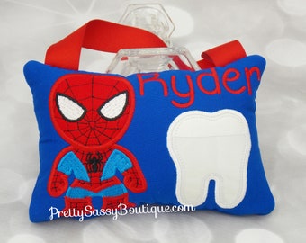 Tooth Fairy Pillow Boys, Blue Personalized  Tooth Fairy Pillow, , Tooth Pillow, Personalized, Boy Gift, Gifts, Boy Pillows