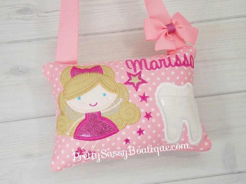 Tooth Fairy Kit Tooth Fairy Pillow Girls Personalized Tooth Fairy