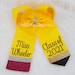 Graduation Bow, Grad Bow, Teacher Graduation Bow, Pencil Hair Bow, Big Pencil Bow, Personalized Graduation Bow, Graduation Cap Topper Bow